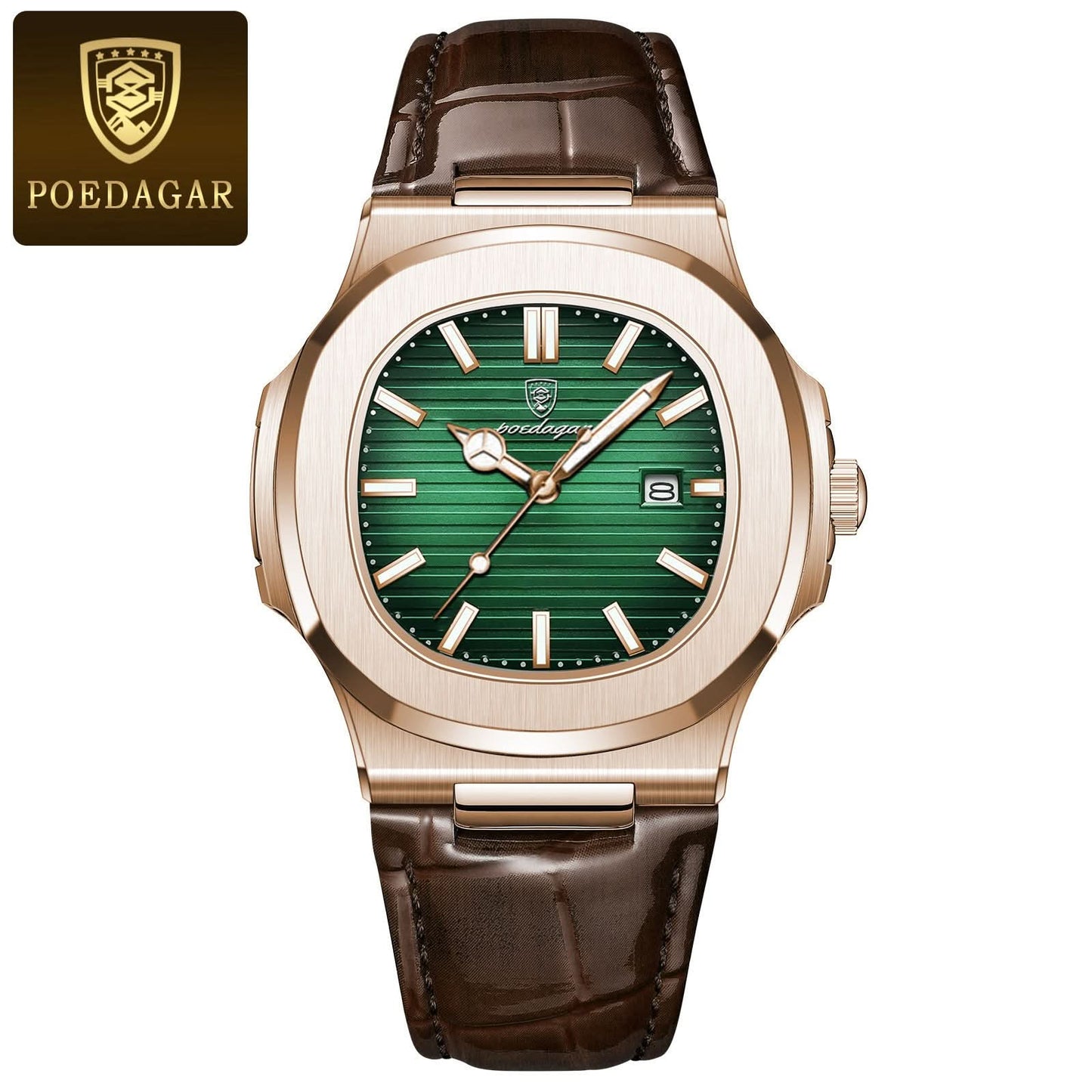 Men’s Ultra-Thin Quartz Watch, Luminous Design
