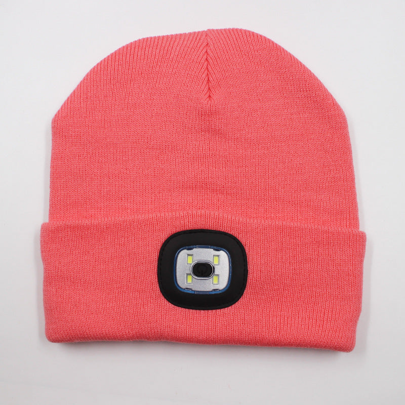 LED Beanie Hat – Rechargeable Knit Travel Hat with Light, Windproof & Warm