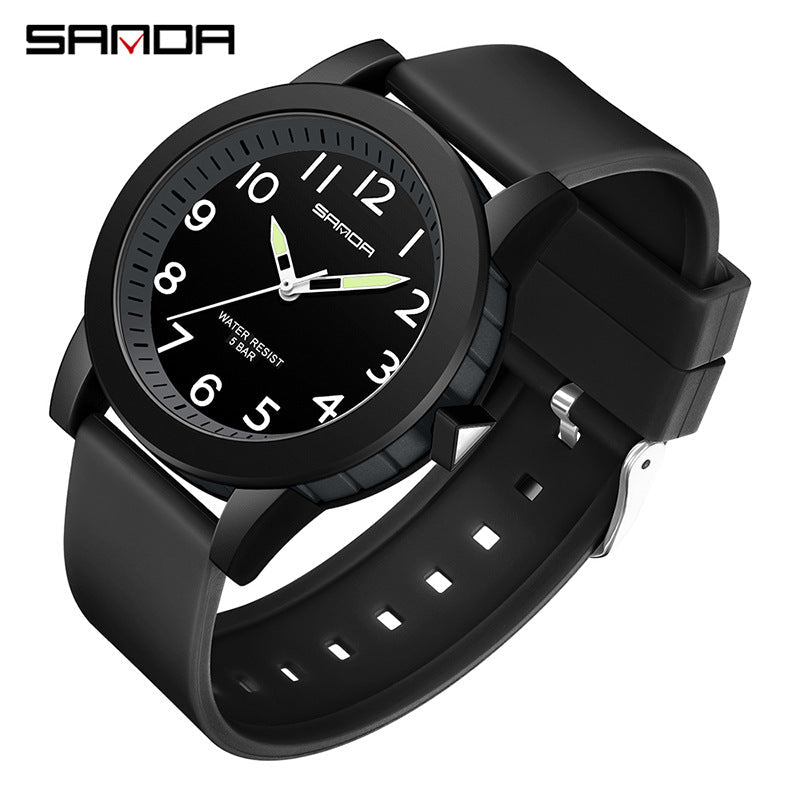 Sanda Waterproof Digital Quartz Watch – Unisex Shockproof Outdoor Kids Sports Watch