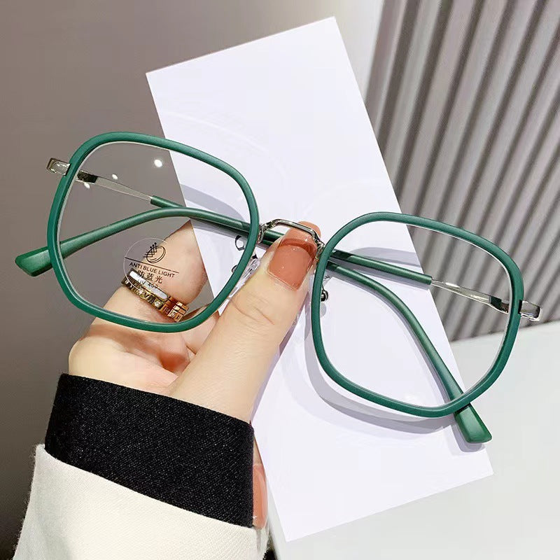 Women’s Elegant TR90 Anti-Blue Light Glasses – Full Frame Eyewear for Big Faces