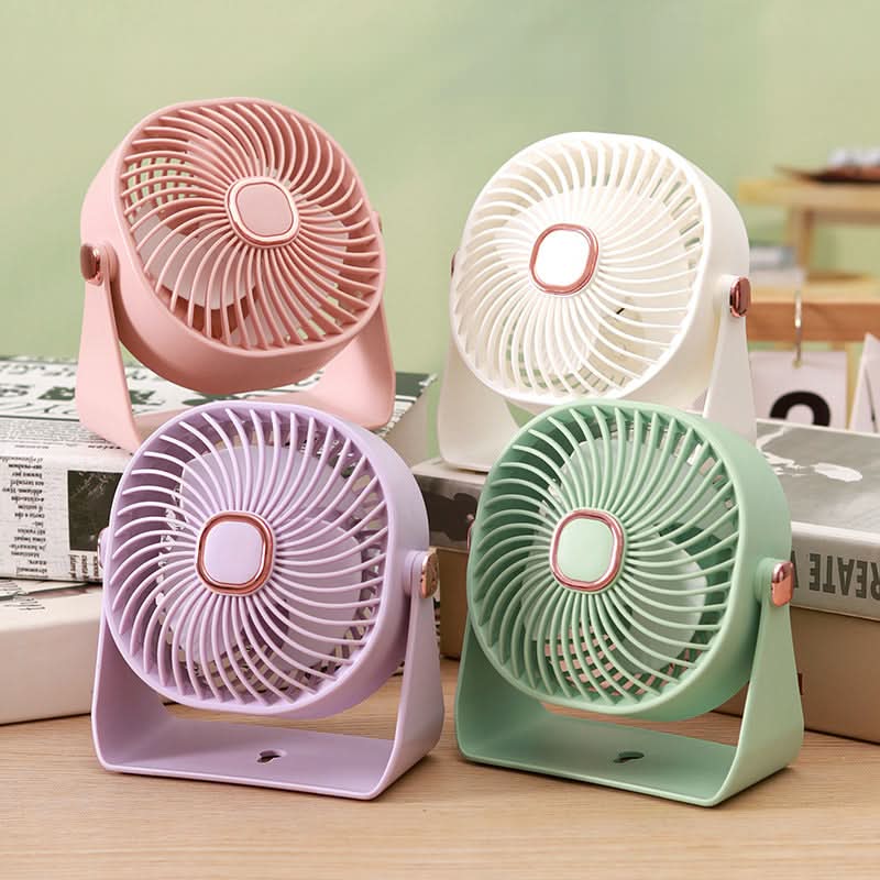 USB Rechargeable Desktop Fan – 3-Speed, High-Power Wind