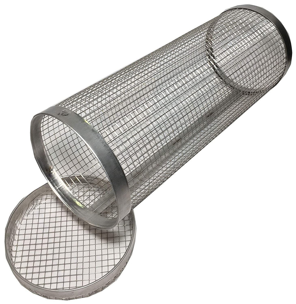 Stainless Steel BBQ Smoking Cylinder – Portable, Rust-Proof Grill Net