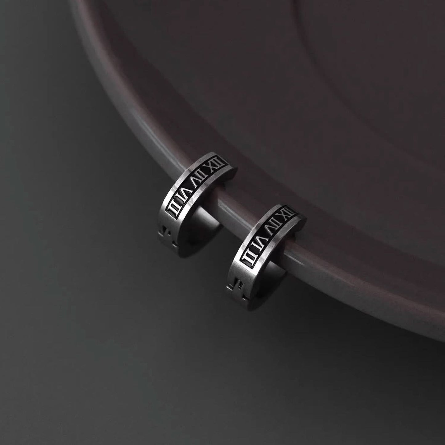 Men's Roman Numeral Ear Cuff - Non-Pierced Hoop Earrings