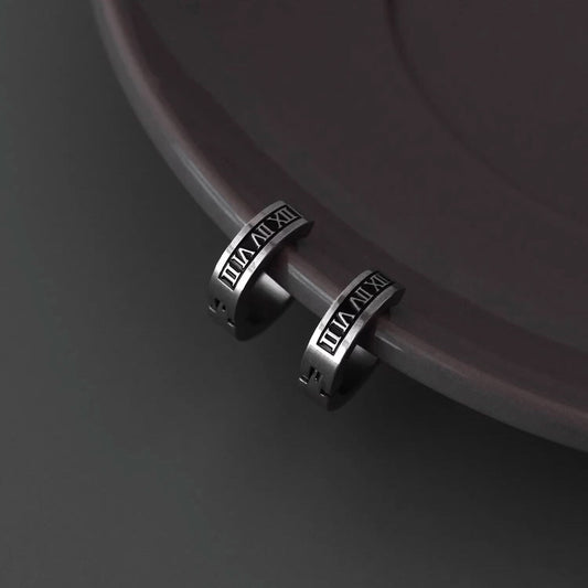 Men's Roman Numeral Ear Cuff - Non-Pierced Hoop Earrings