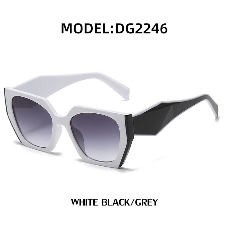 Stylish Cat-Eye Sunglasses for Women – Wide Temple Full-Frame UV Protection Shades