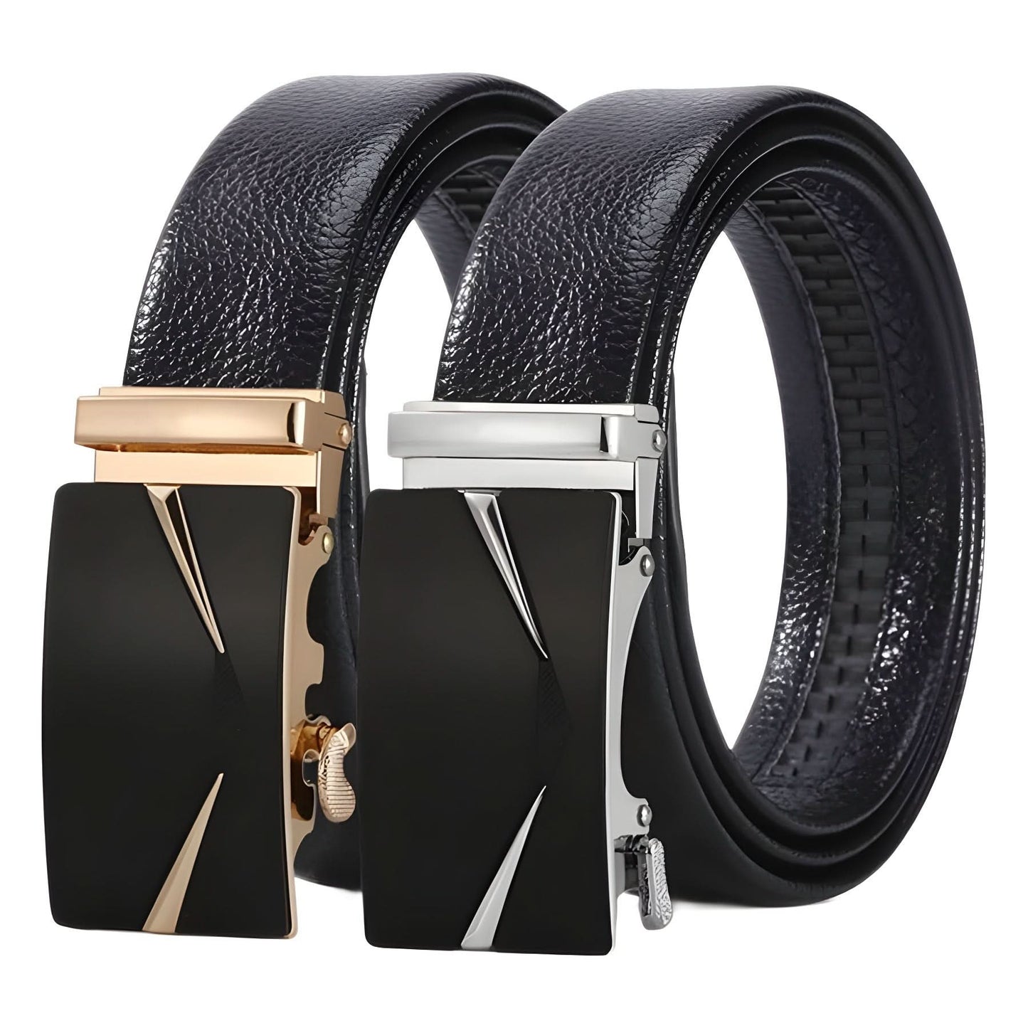 Men’s PU Leather Belt with Devil's Eye Buckle
