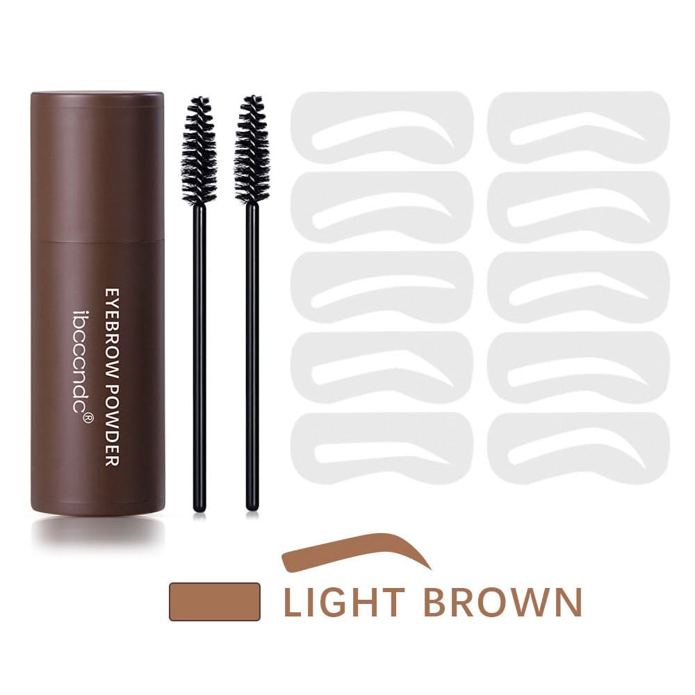 Eyebrow & Hairline Powder – Natural Hairline Shadow & Brow Filler, with Stencils & Brushes