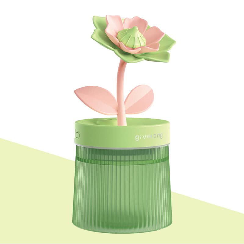 USB Flower Humidifier with Colorful Night Light