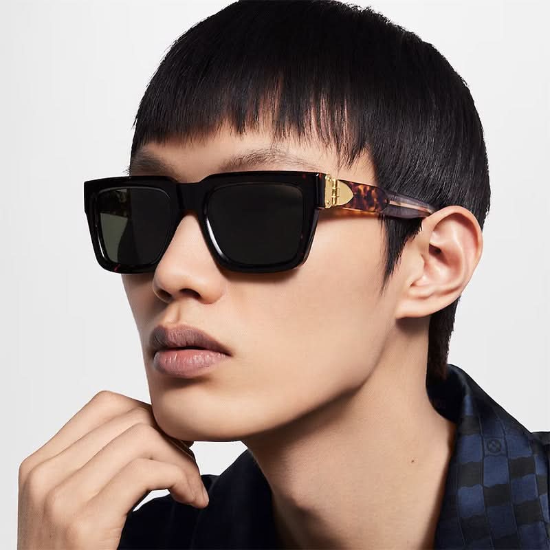 High-End Square Frame Polarized Sunglasses for Men – Luxury Style, UV Protection
