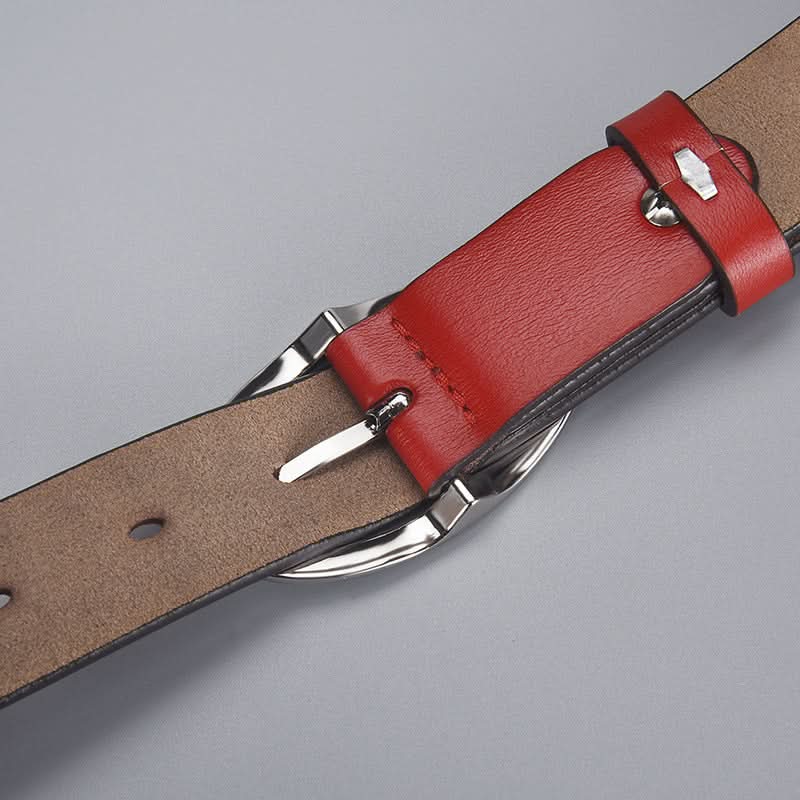 Women's Leather Belt with C Buckle