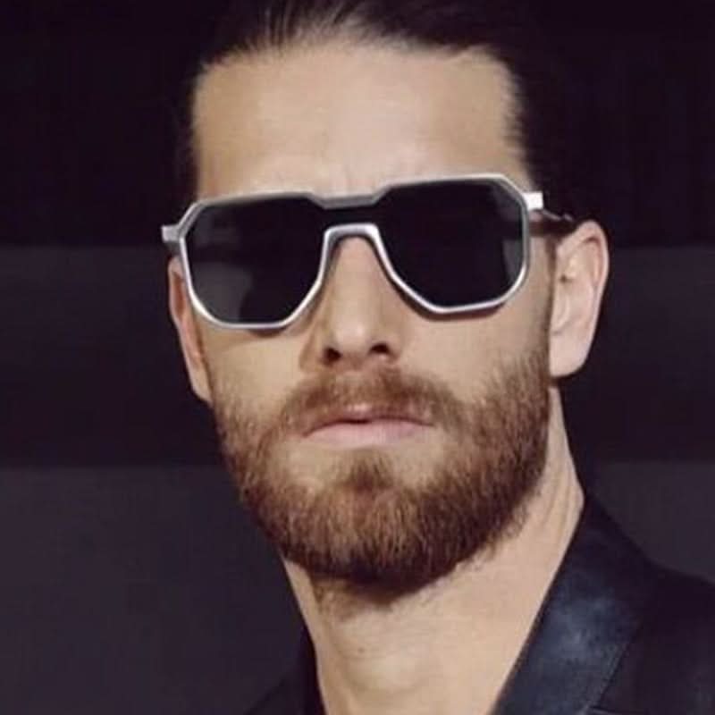 Men's Metal Square Sunglasses for Driving