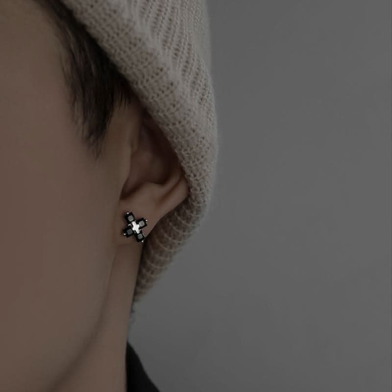 Unisex Minimalist Cross Earrings