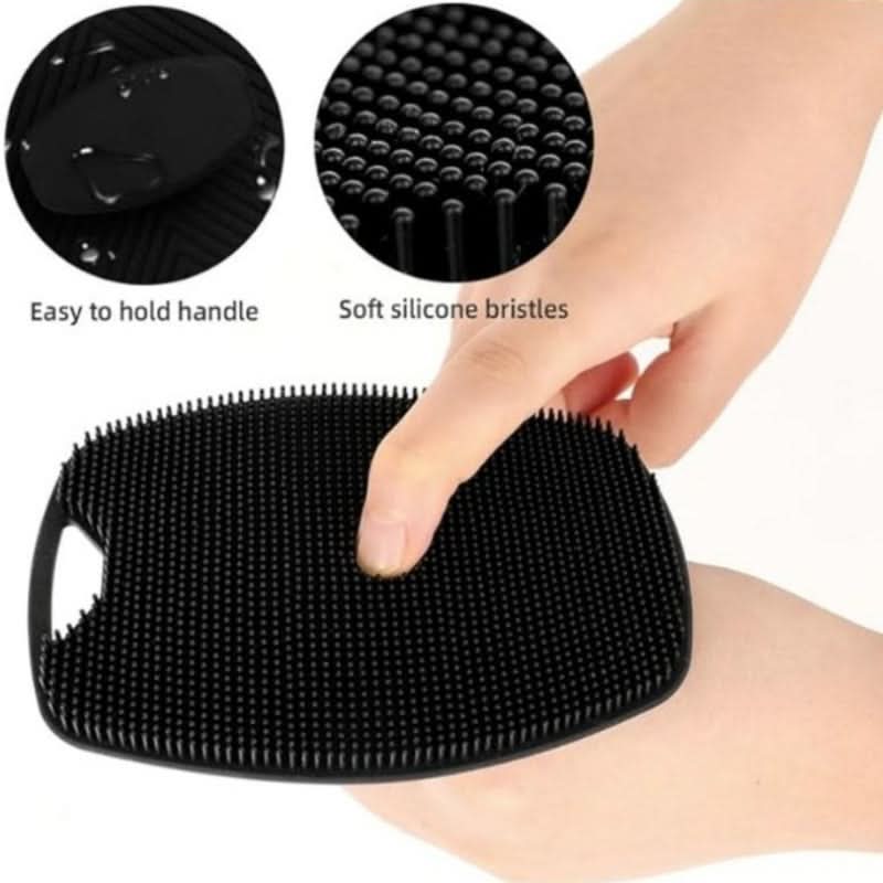 Oval Silicone Exfoliating Bath Brush – Body Scrubber for Deep Cleansing