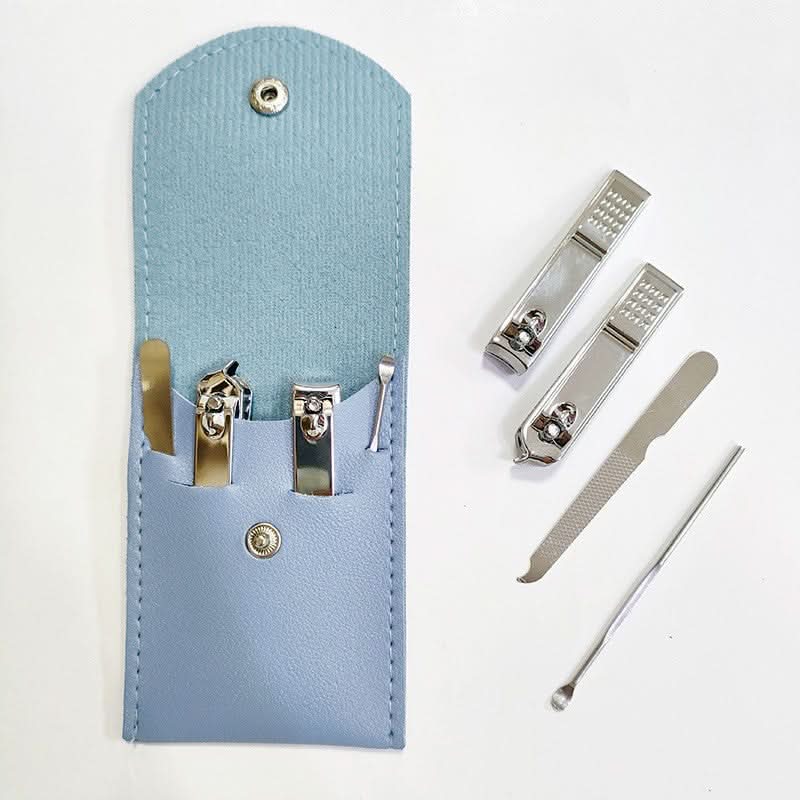 4-Piece Nail Clipper & Manicure Set - Compact Folding Package