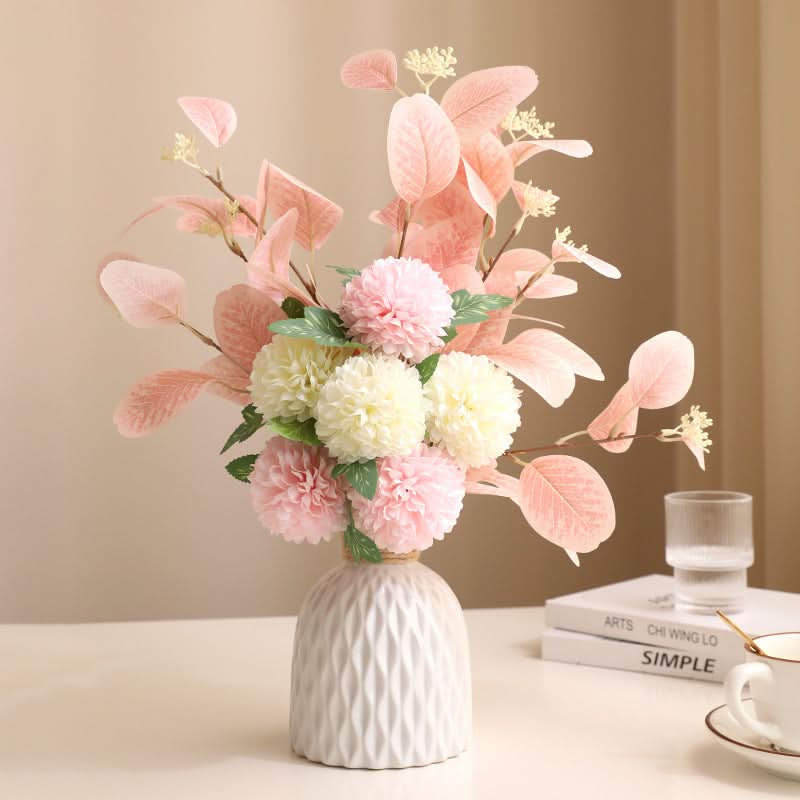 Ceramic Vase with Artificial Flowers