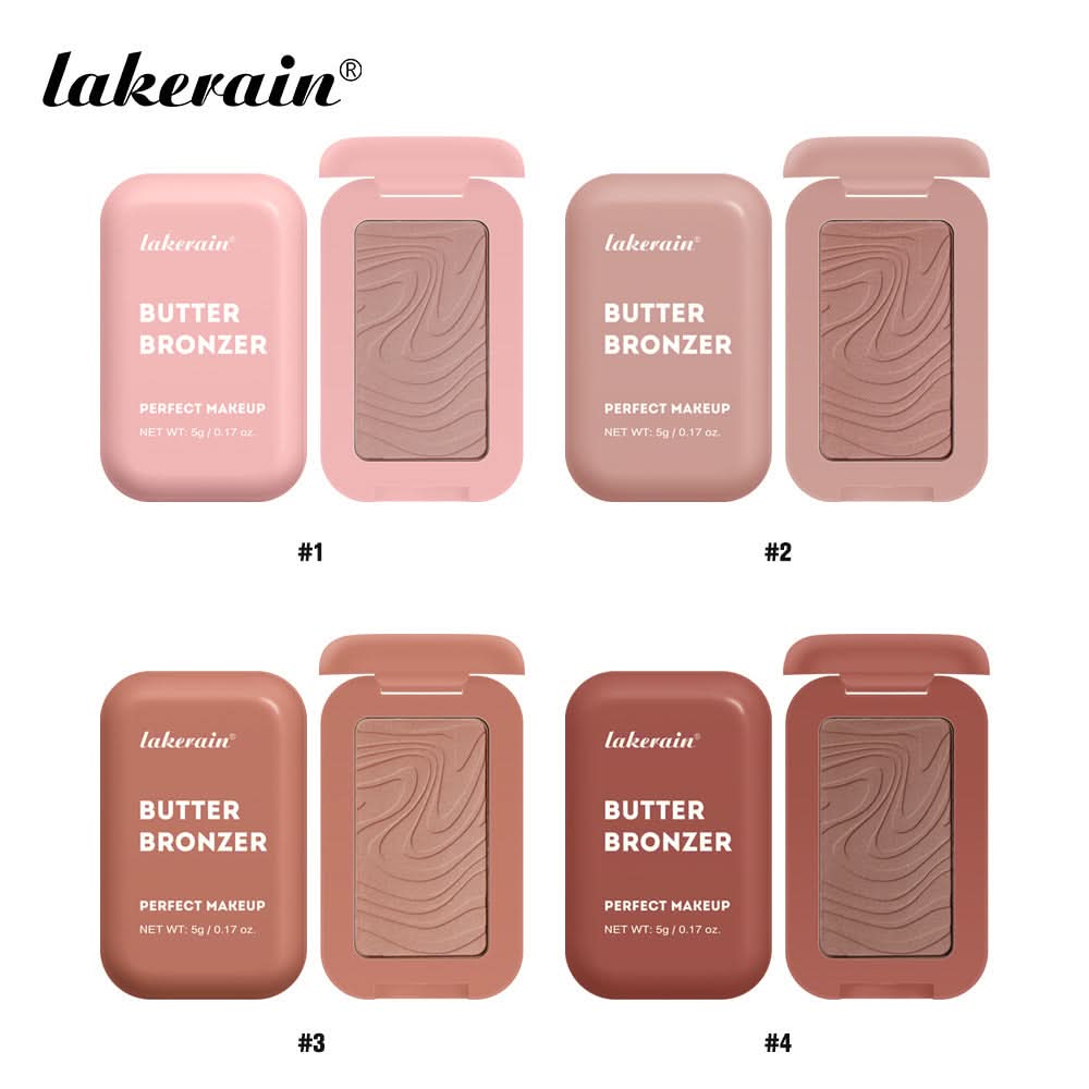 Lakerain Butter Bronzing Contour Powder – Natural Sculpting & Matte Finish