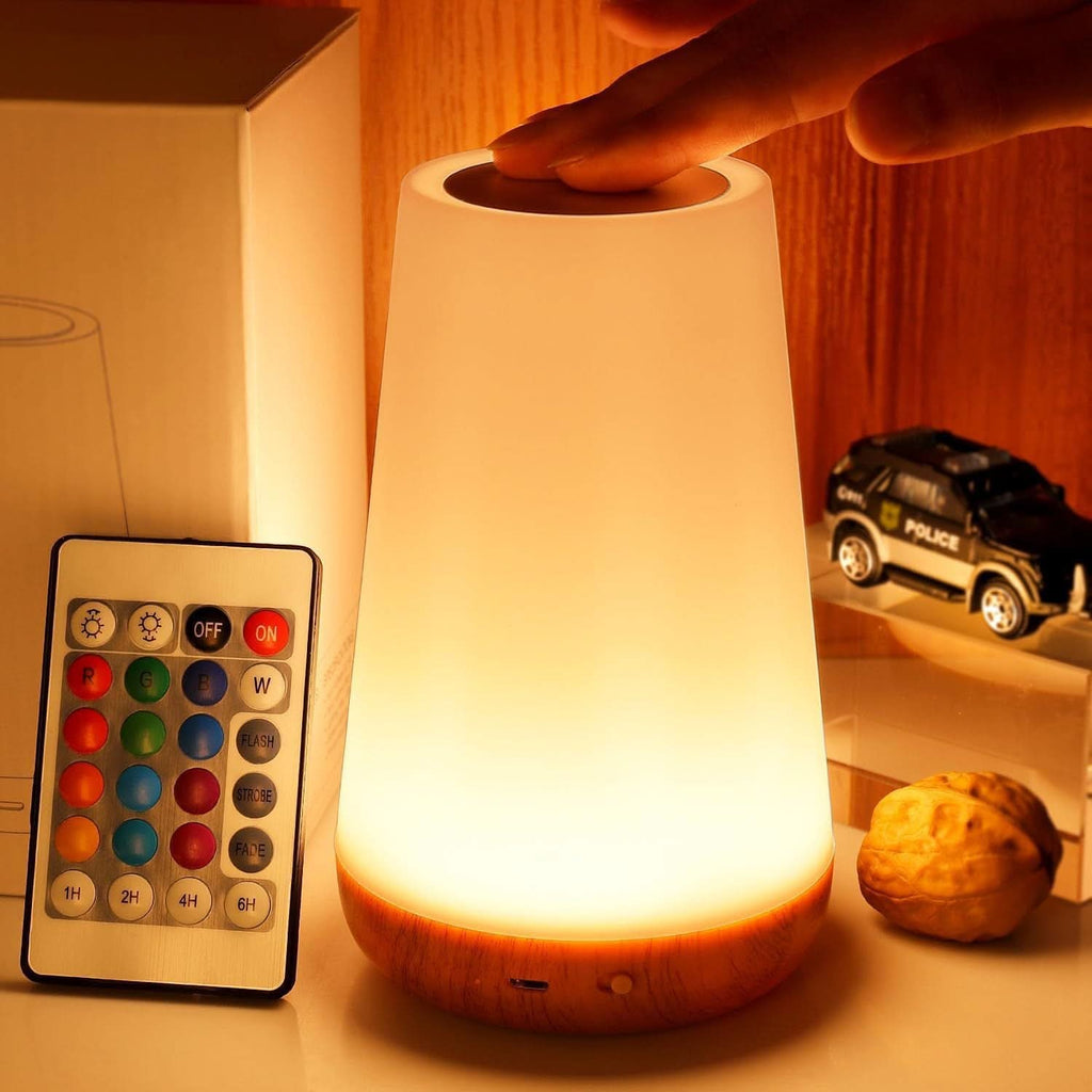 Touch-Control LED Night Light with 13 Colors