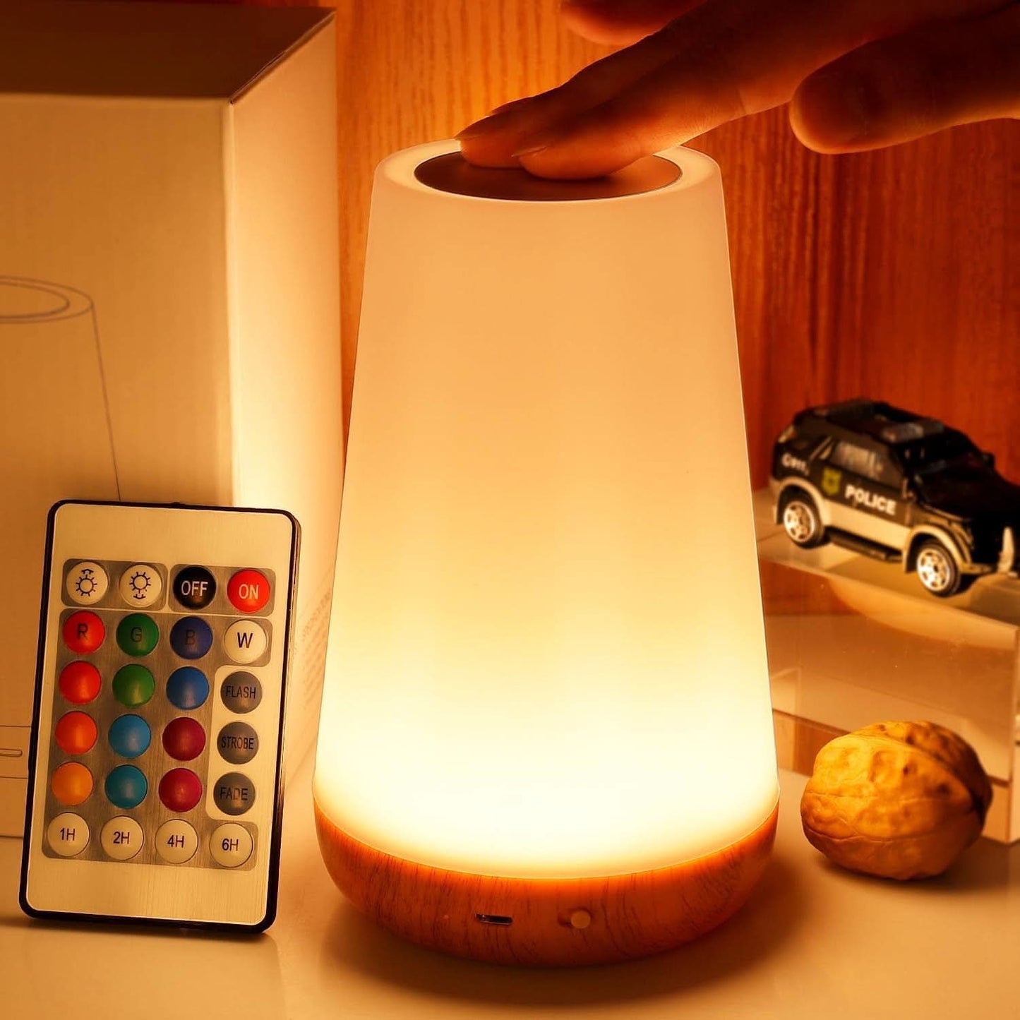 Touch-Control LED Night Light with 13 Colors