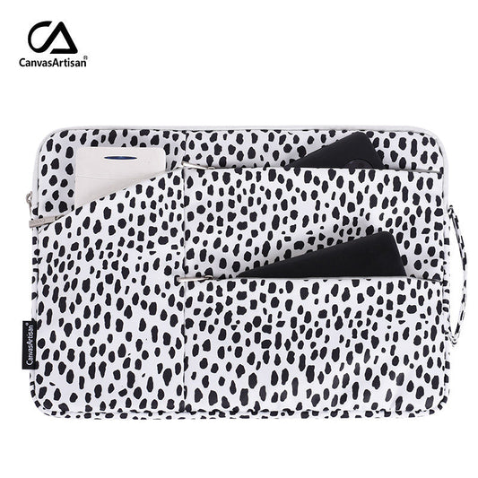 Dalmatian Dots Laptop Sleeve – Waterproof & Shockproof Case for Lenovo & More