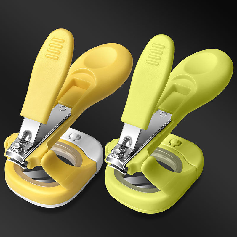 Baby Nail Clipper Set with LED Light & Magnifier – Safe Newborn Nail Scissors & Safety Clippers Kit