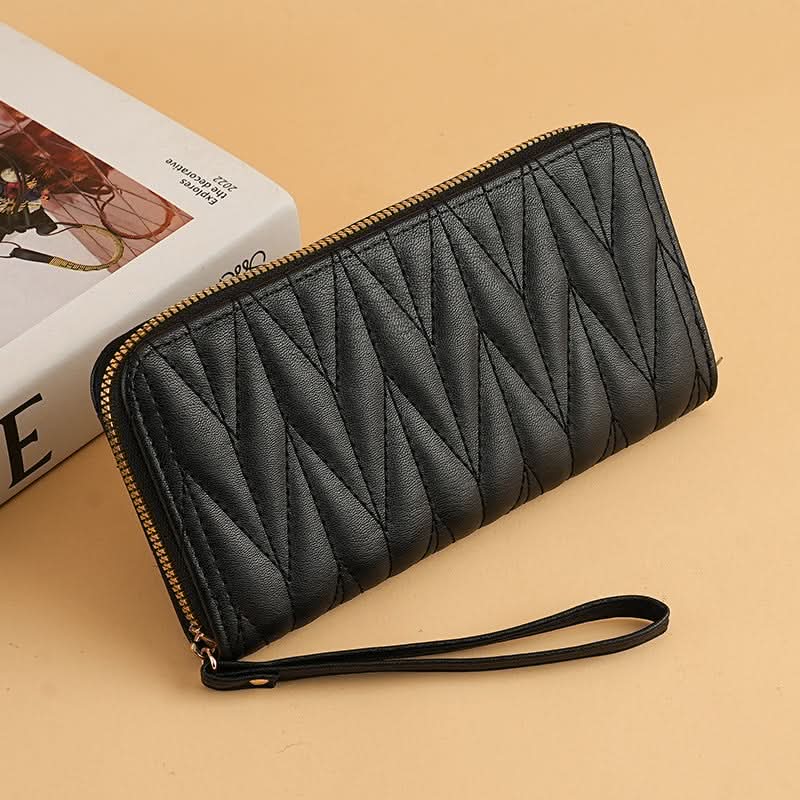 Women’s Wallet – Elegant Zipper Clutch Bag, Short & Long