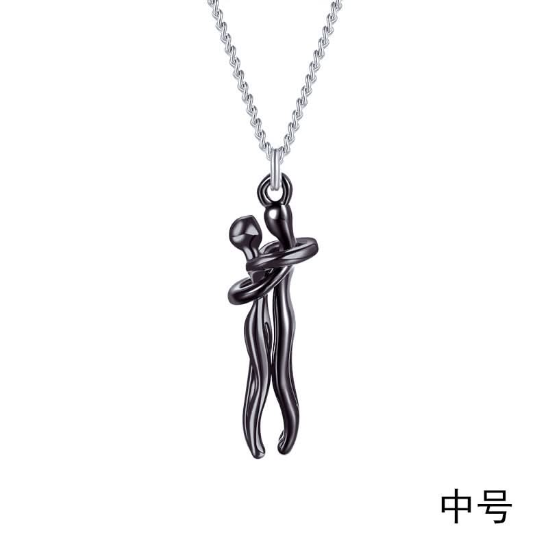 Unisex Couple Hug Necklace - High-End Gift