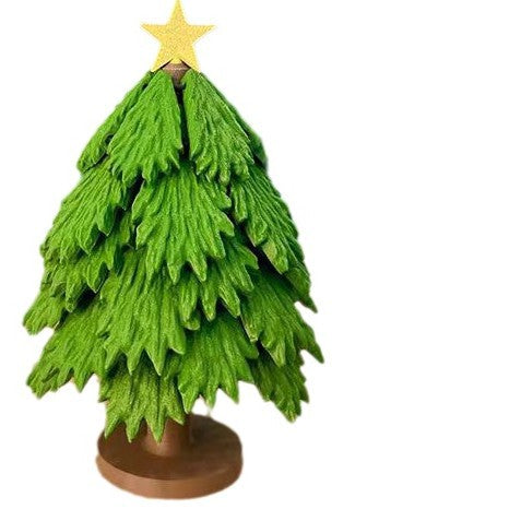 3D Christmas Tree Coaster Set – Festive Retractable Drink Mats with Stir Stick Stars
