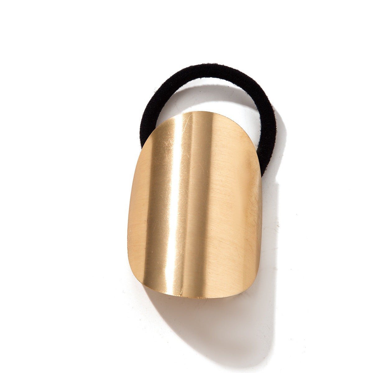 Sleek Metal Hair Cuff Rope – Minimal Chic Ponytail Holder for Women