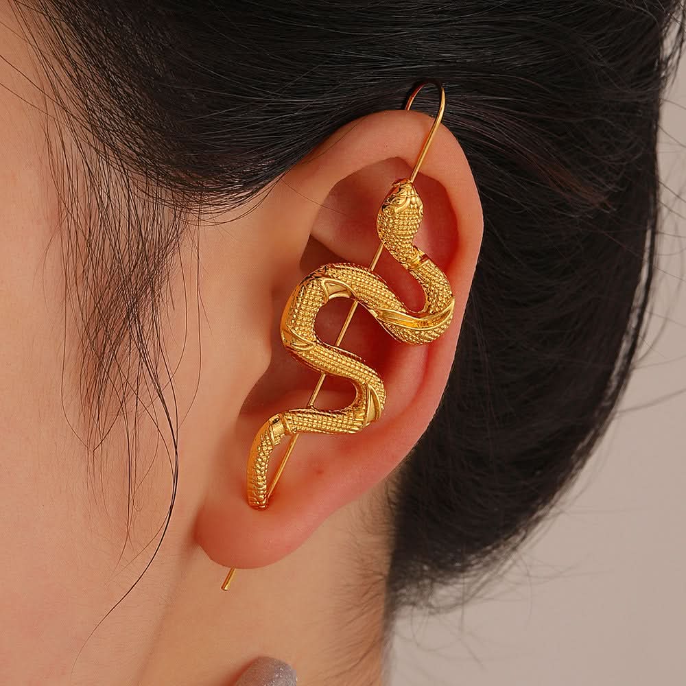 Snake-Shaped Ear Hook Tragus Clip for Women
