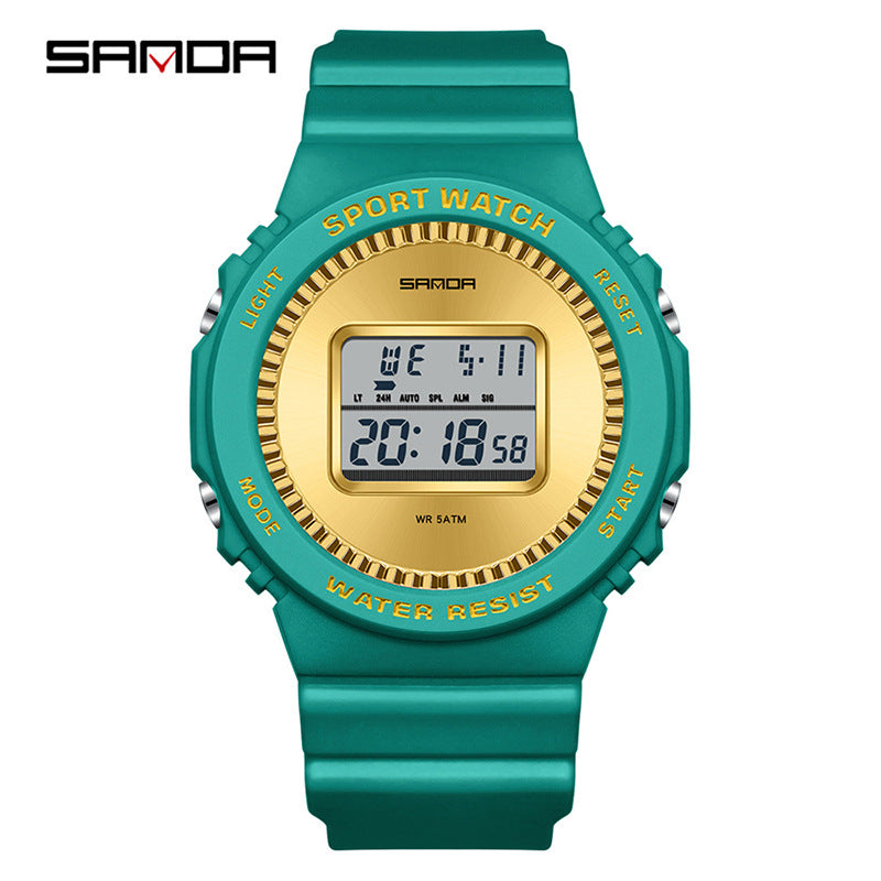 SANDA Multifunctional Digital Sports Watch – Waterproof Luminous Watch with Countdown