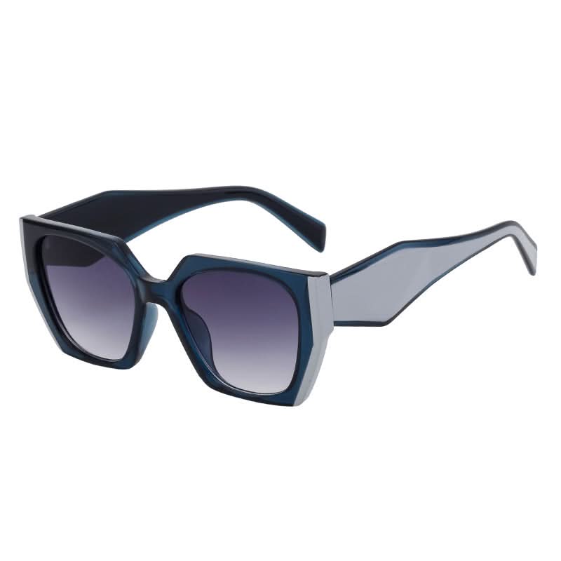 Stylish Cat-Eye Sunglasses for Women – Wide Temple Full-Frame UV Protection Shades