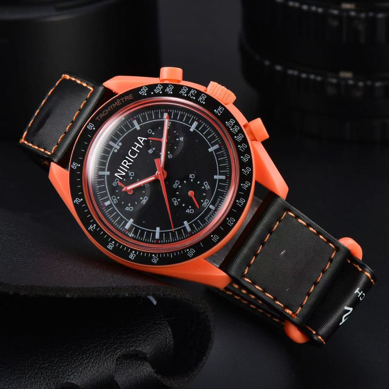 Men’s Fashion Chronograph Quartz Watch – Planet Series, Luminous 6-Pin Design