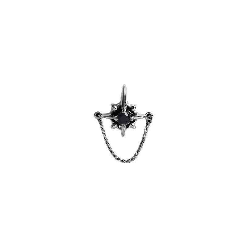 Men's Trendy Star Chain Earrings – Statement Jewelry