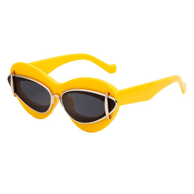 Trendy Y2K Cat-Eye Sunglasses – Stylish Small-Frame Shades with UV Protection