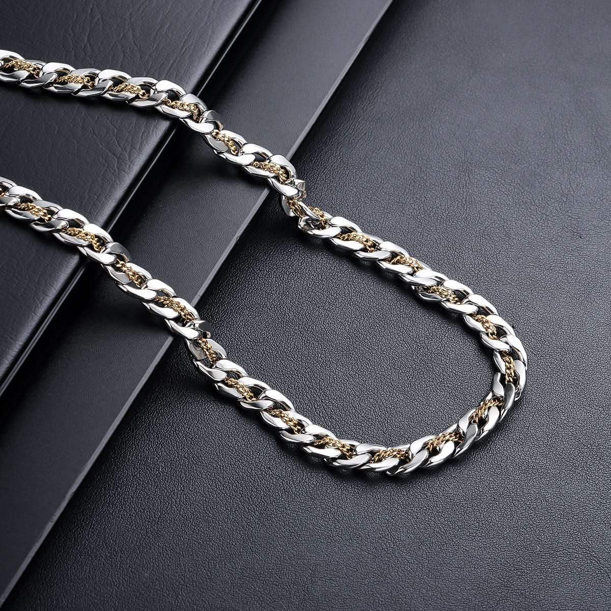 Men’s Gold Cuban Chain Necklace – Hip-Hop Style