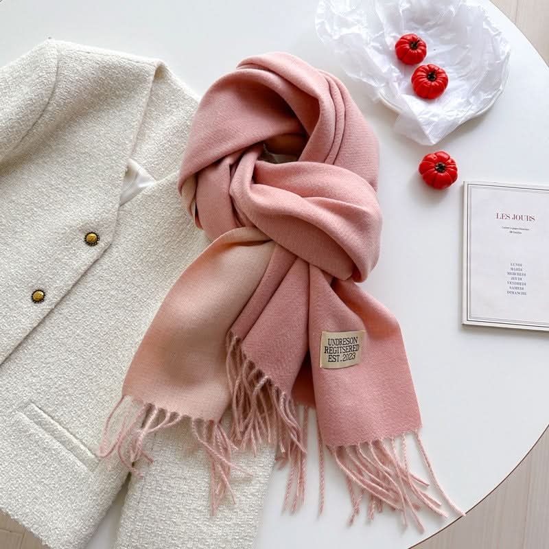Korean Style Double-Sided Imitation Cashmere Scarf