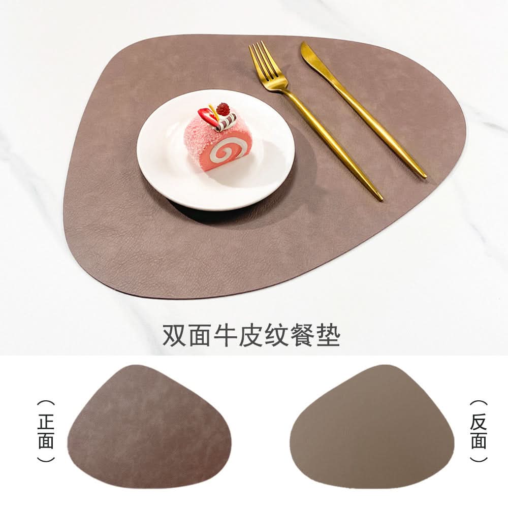 Double-Sided Leather Non-Slip Placemats