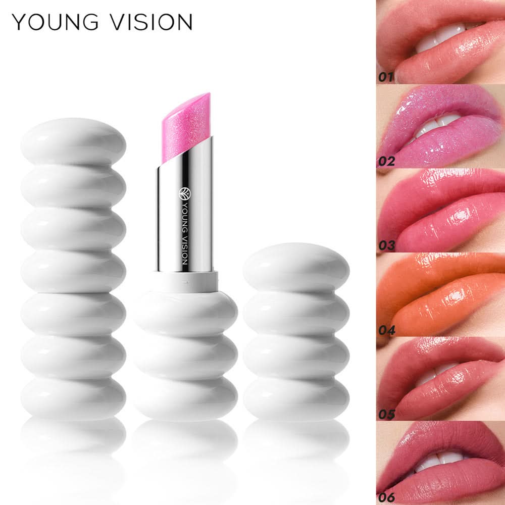 YOUNG VISION Spiral Lipstick – Moisturizing, Glitter Finish, Nourishing Formula