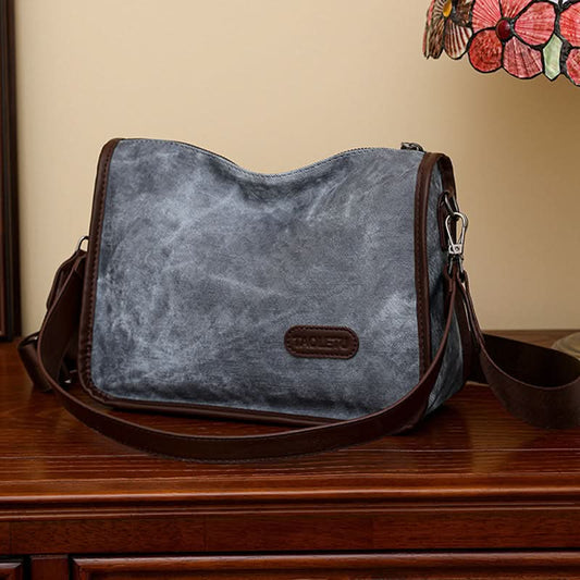 Women's Retro Contrast Color Dumpling Bag – Large-Capacity Shoulder bag