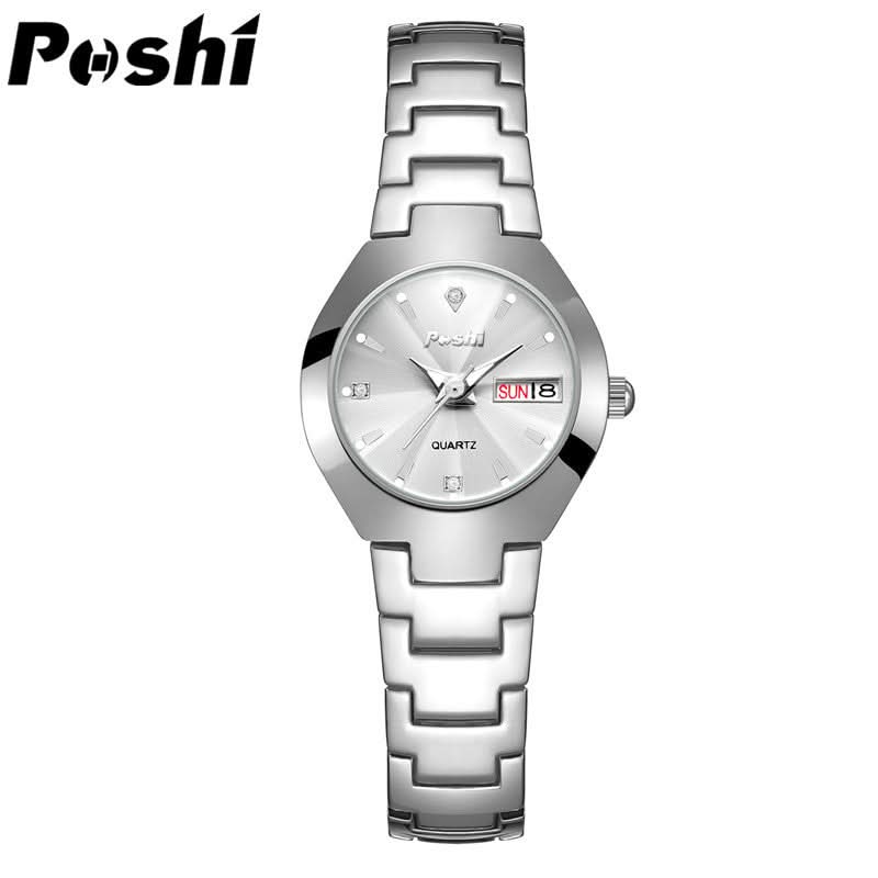 Women’s Fashion Luminous Dial Quartz Watch – Stainless Steel Strap