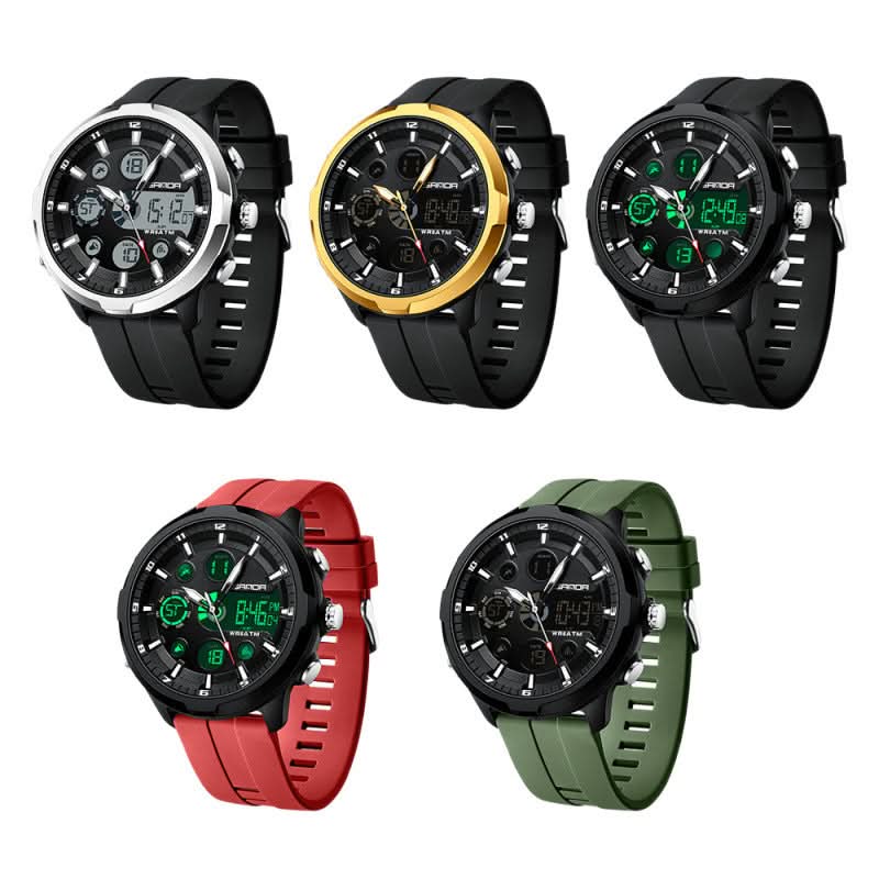 Men’s Waterproof Digital Watch Casual Fashion Timepiece with Luminous Display