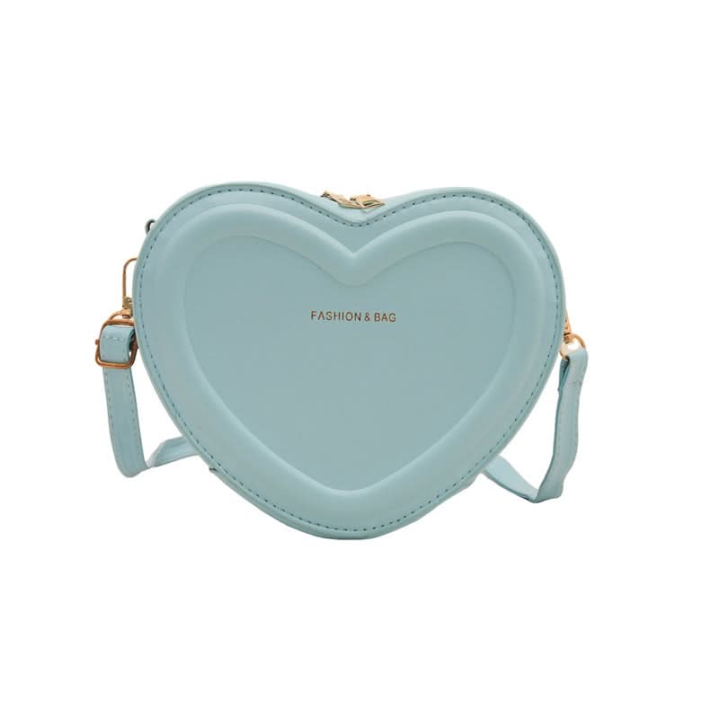 Trendy Heart-Shaped PU Shoulder Bag for Women