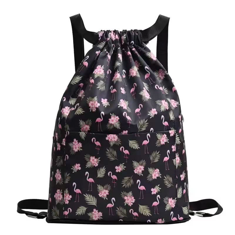 Unisex Foldable Gym Drawstring Backpack – For Travel & Outdoor Activities