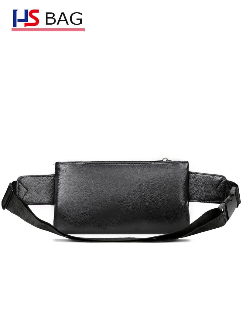 Men's PU Leather Chest and Waist Bag – Multi-Layer
