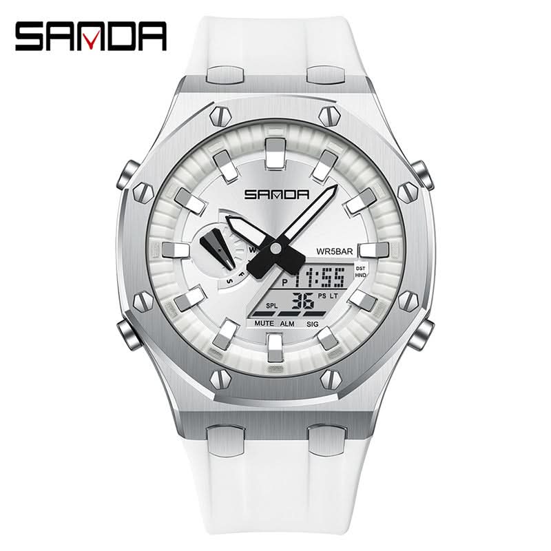 Men's Waterproof Sports Watch – Octagonal Design