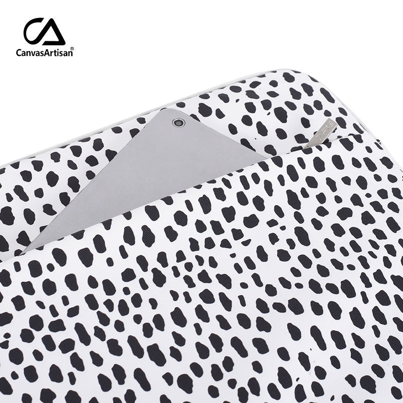 Abstract Spots Pattern Laptop Sleeve with Shock-Resistant Protection – 11–15 Inch Compatible Case