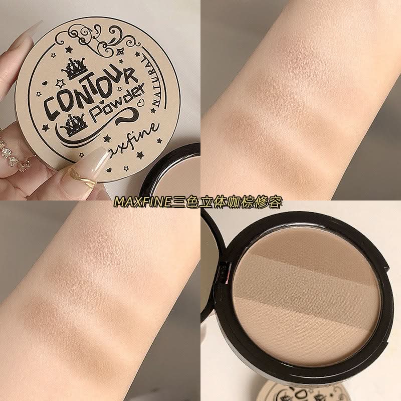 Maxfine 3D Contour Powder – Matte, Long-Lasting Face Sculpting