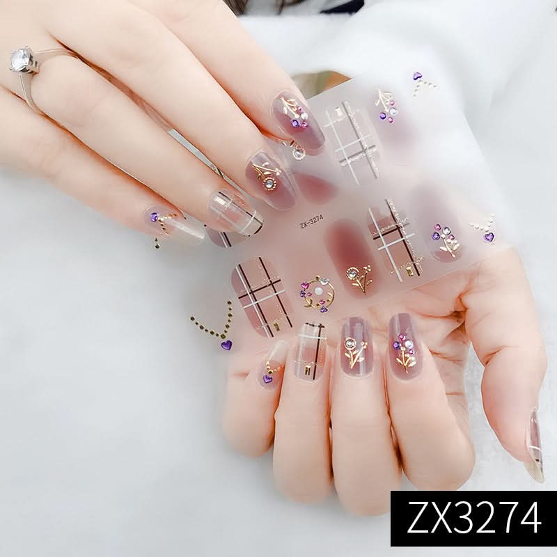 3D Star Diamond Nail Stickers Set