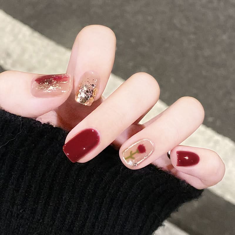 Autumn & Winter Style Colored Nail Art Pieces