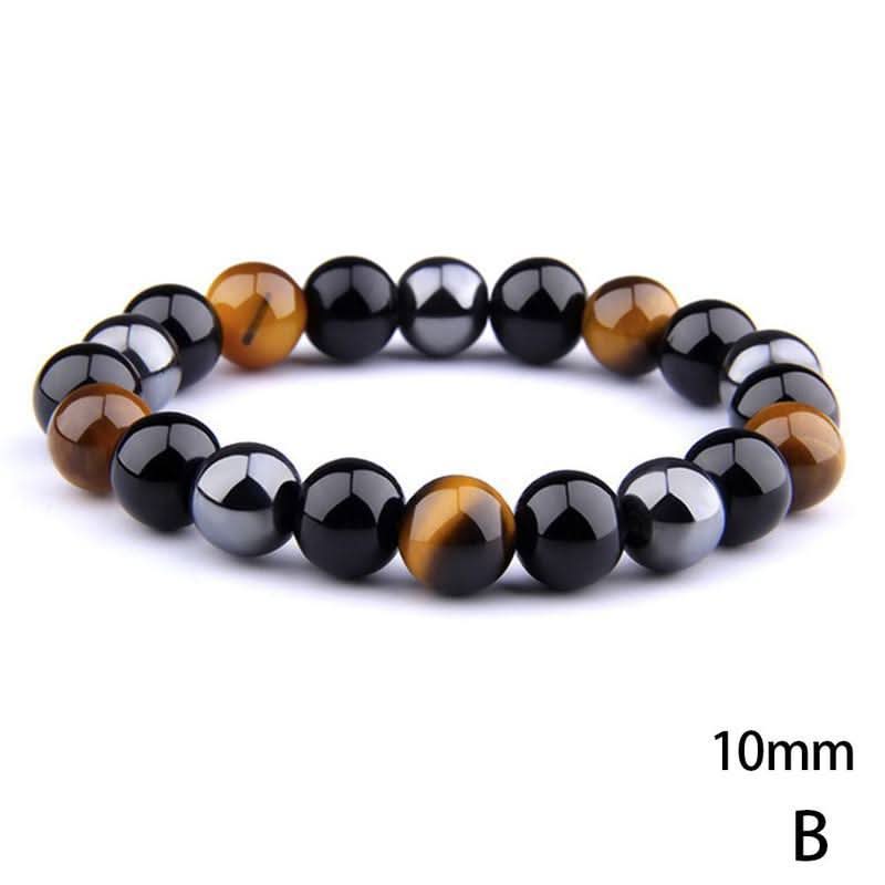 Retro Black Gallstone Energy Bracelet – Unisex